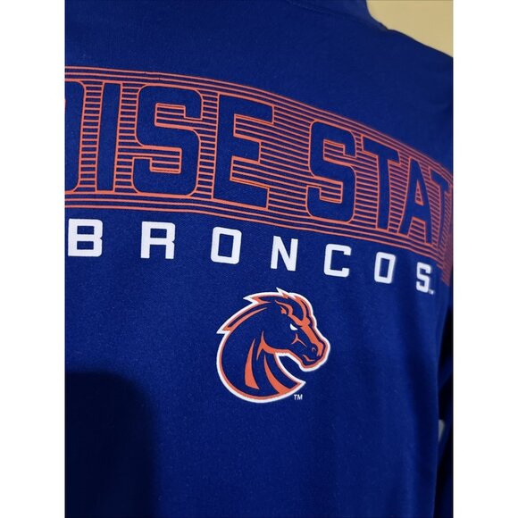 NEW Boise State BSU Broncos Colosseum Blue Crew Neck Tee Shirt Youth M 12-14 - Picture 4 of 7
